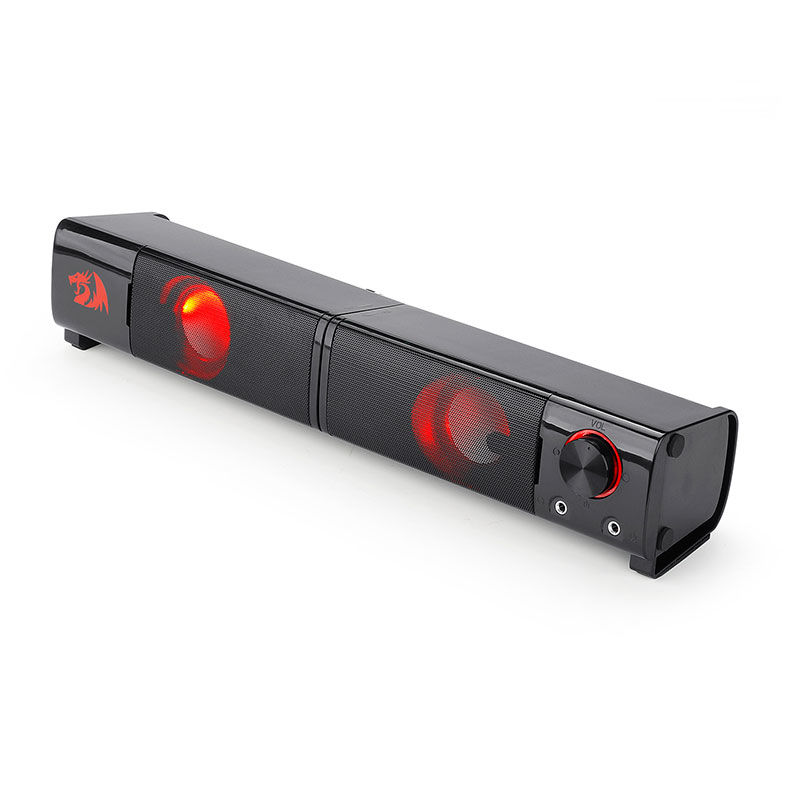 Caixa de Som Redragon Orpheus 2.1 Led Vermelho, GS550 - miniatura 4