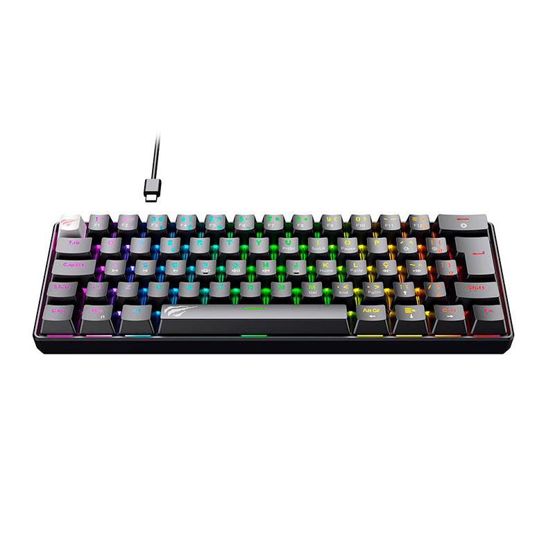 Teclado Mecanico Havit GT-KB11L, RGB, ABNT2, Switch Vermelho, Preto, GT-KB11L-PB - miniatura 4