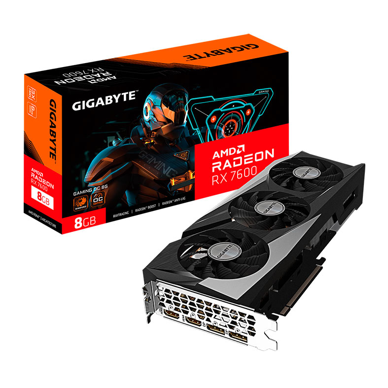 Placa de Video Gigabyte Radeon RX 7600 Gaming OC, 8GB, GDDR6, 128-bit, GV-R76GAMING-OC-8GD - miniatura 3
