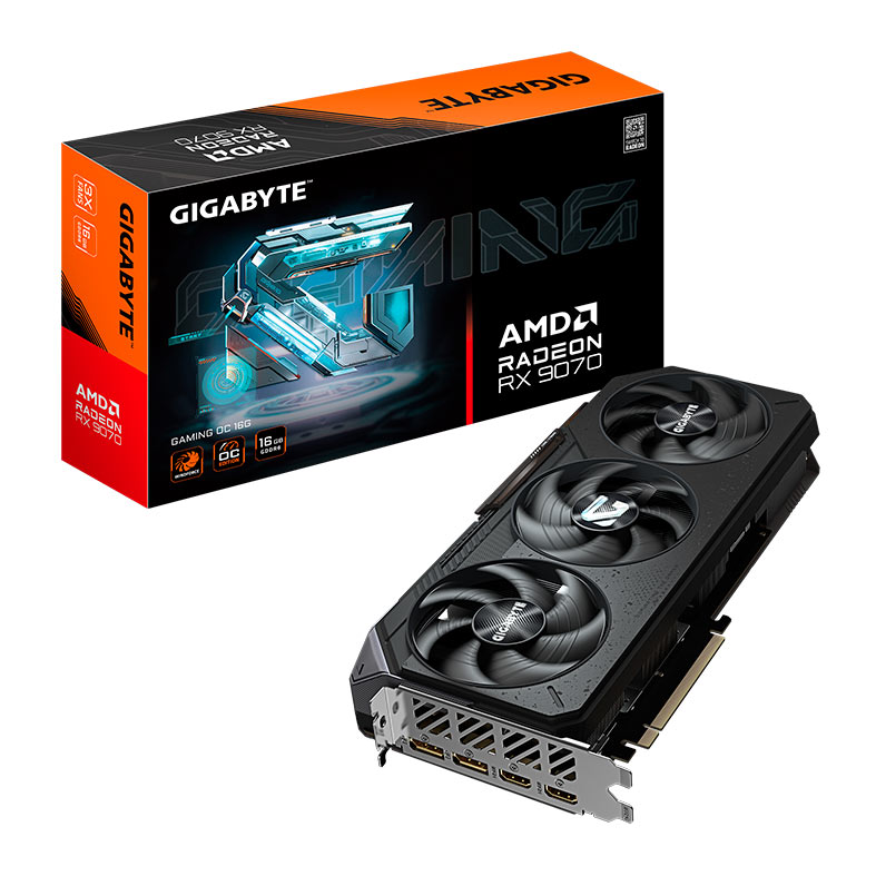 Placa de Video Gigabyte Radeon RX 9070 Gaming OC, 16GB, GDDR6, 256-bit, GV-R9070GAMING-OC-16GD - miniatura 3