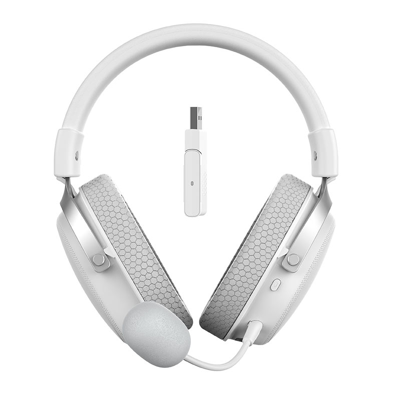 Headset Gamer Havit H2015 Pro, Drivers 53mm, 5 Modos Wireless/Wired/BT/3.5mm/USB-C, multiplataforma, Branco, H2015-PRO-WH - miniatura 7