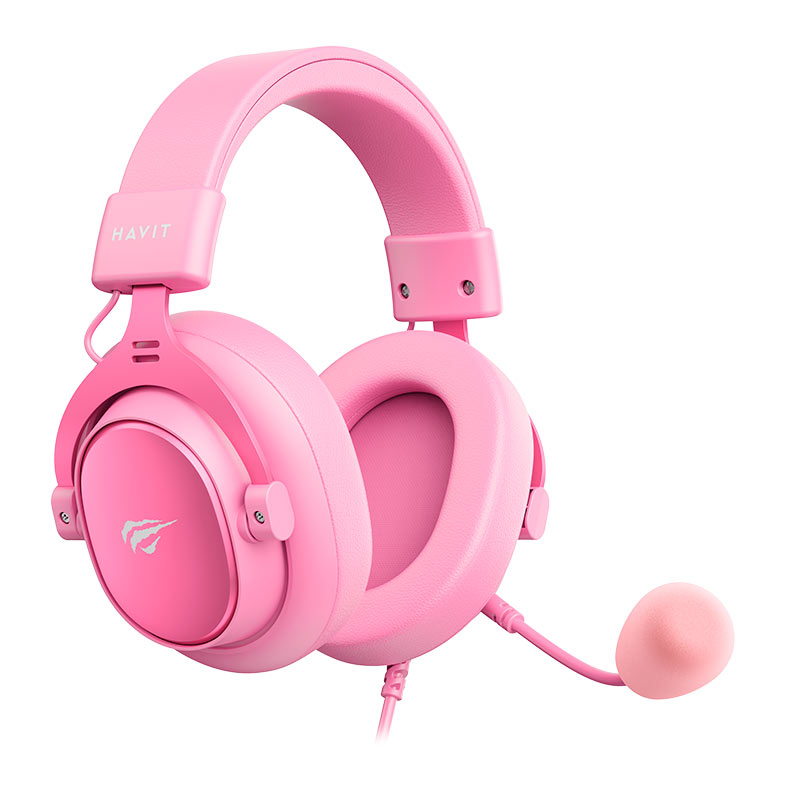 Headset Gamer Havit H2015SE, Drivers 53mm, Rosa, HVGMH-H2015SE-PK - miniatura 3