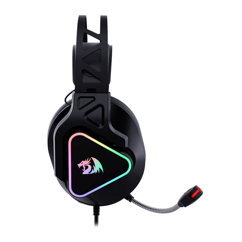 Headset Gamer Redragon Cadmus, RGB, Som Surround 7.1, Drivers 53mm, Preto, H370 - miniatura 3