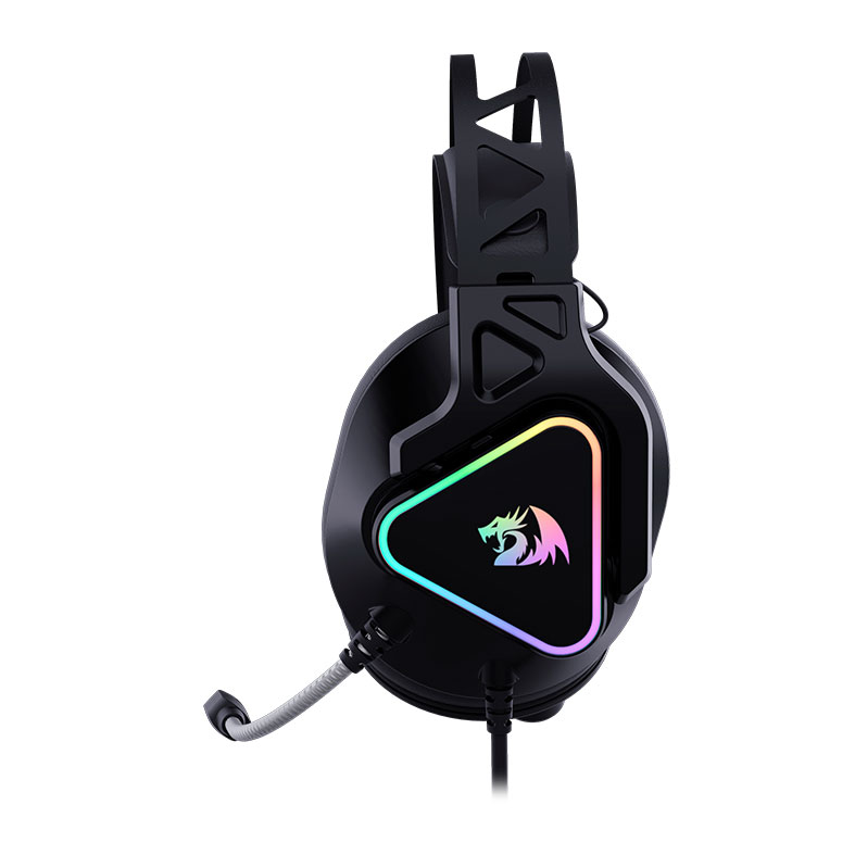 Headset Gamer Redragon Cadmus, RGB, Som Surround 7.1, Drivers 53mm, Preto, H370 - miniatura 5