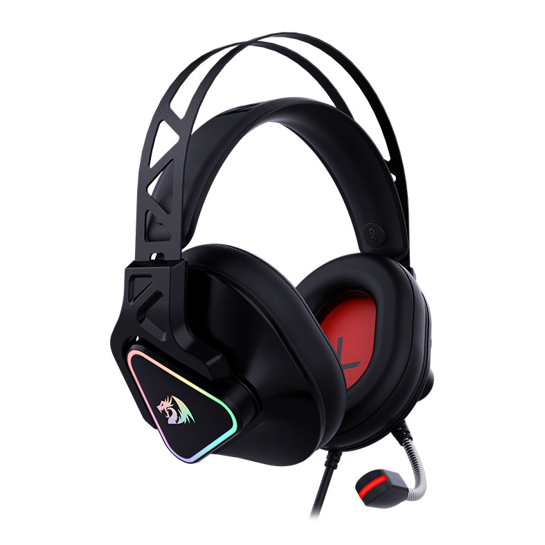Headset Gamer Redragon Cadmus, RGB, Som Surround 7.1, Drivers 53mm, Preto, H370 - miniatura 4