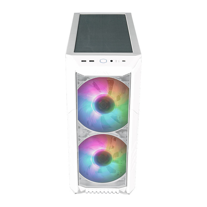 Gabinete Cooler Master HAF 500, ARGB, Mid-Tower, Lateral de Vidro, Com 4 Fans, Branco, H500-WGNN-S00 - miniatura 5