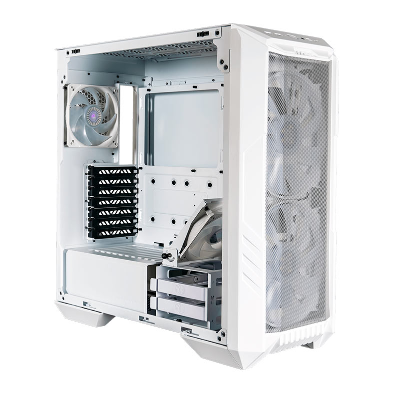 Gabinete Cooler Master HAF 500, ARGB, Mid-Tower, Lateral de Vidro, Com 4 Fans, Branco, H500-WGNN-S00 - miniatura 7