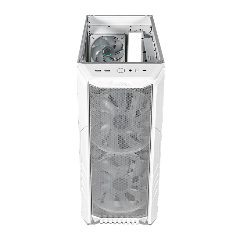 Gabinete Cooler Master HAF 500, ARGB, Mid-Tower, Lateral de Vidro, Com 4 Fans, Branco, H500-WGNN-S00 - miniatura 8