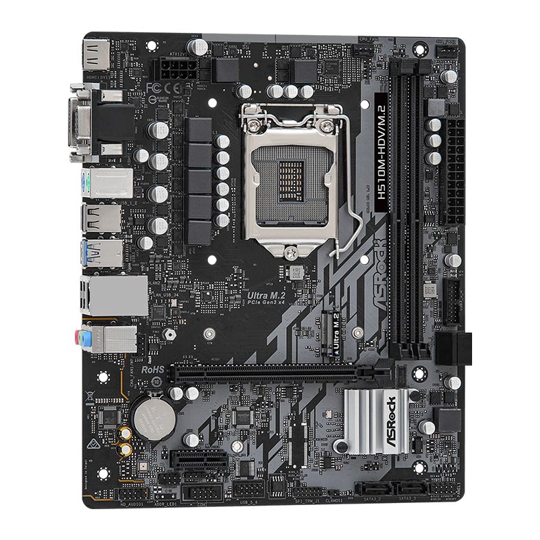 Placa Mae ASRock H510M-HDV/M.2, DDR4, Socket LGA1200, M-ATX, Chipset Intel H510, H510M-HDV/M.2 - miniatura 4
