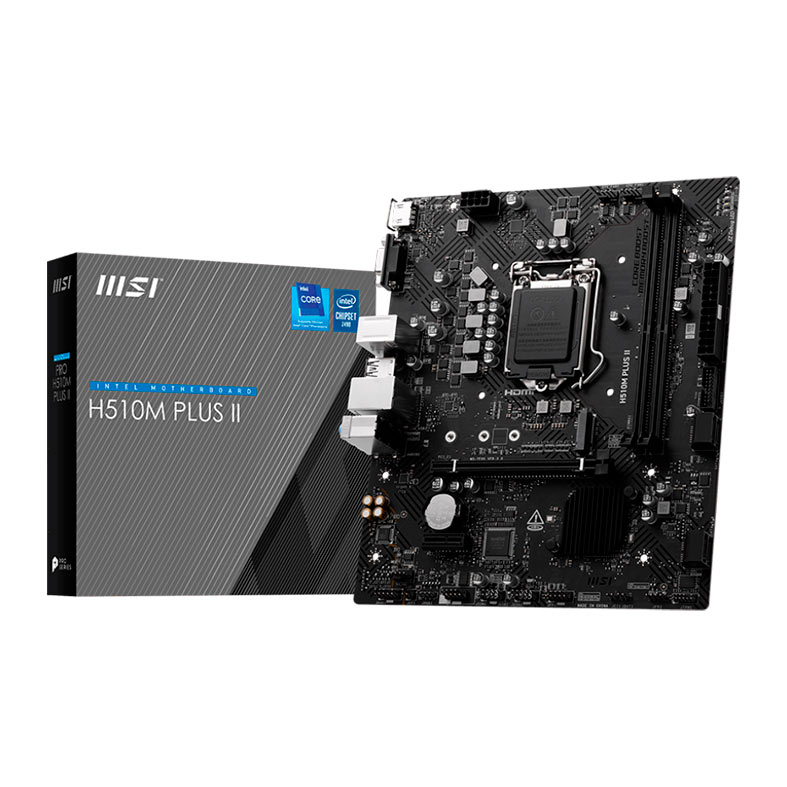 Placa Mae MSI H510M Plus II, DDR4, LGA1200, M-ATX, Chipset Intel H510, H510M-PLUS-II - miniatura 3