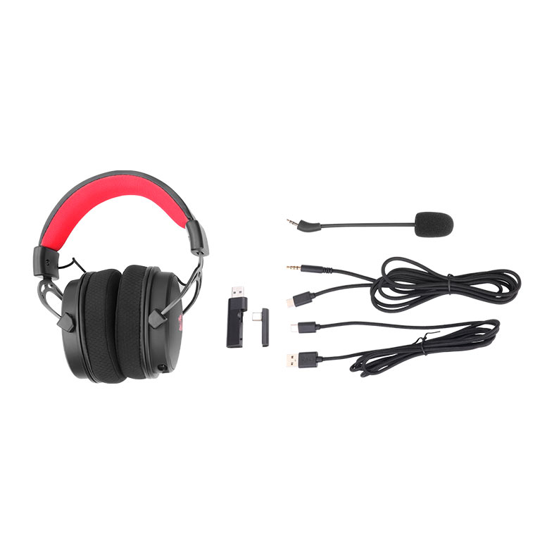 Headset Gamer Redragon Cragblade Pro, Drivers 50mm, Wireless, multiplataforma, Preto, H541-PRO - miniatura 7
