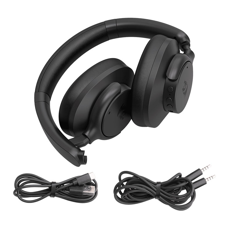 Headset Gamer Redragon Vibecore 600X, Drivers 40mm, Bluetooh, Preto, H610 - miniatura 8
