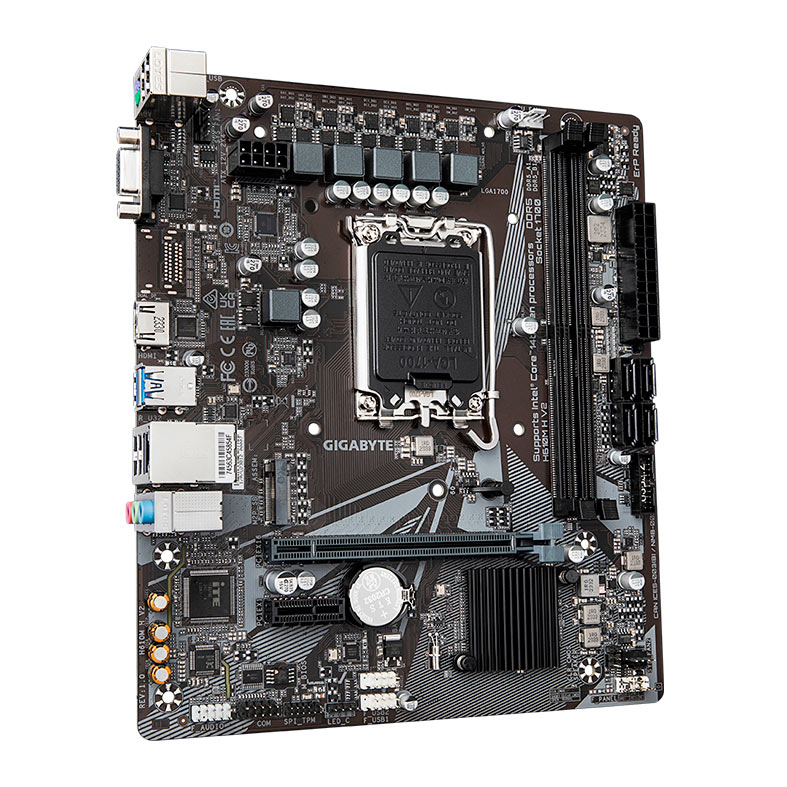Placa Mae Gigabyte H610M H V2, DDR5, LGA 1700, M-ATX, Chipset Intel H610, H610M-H-V2 - miniatura 4