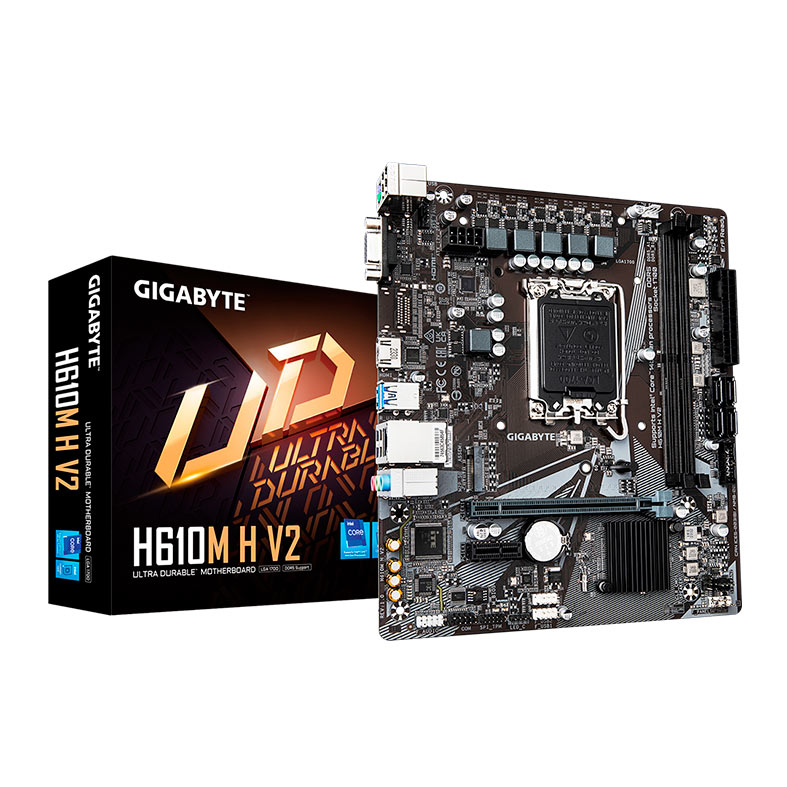 Placa Mae Gigabyte H610M H V2, DDR5, LGA 1700, M-ATX, Chipset Intel H610, H610M-H-V2 - miniatura 3