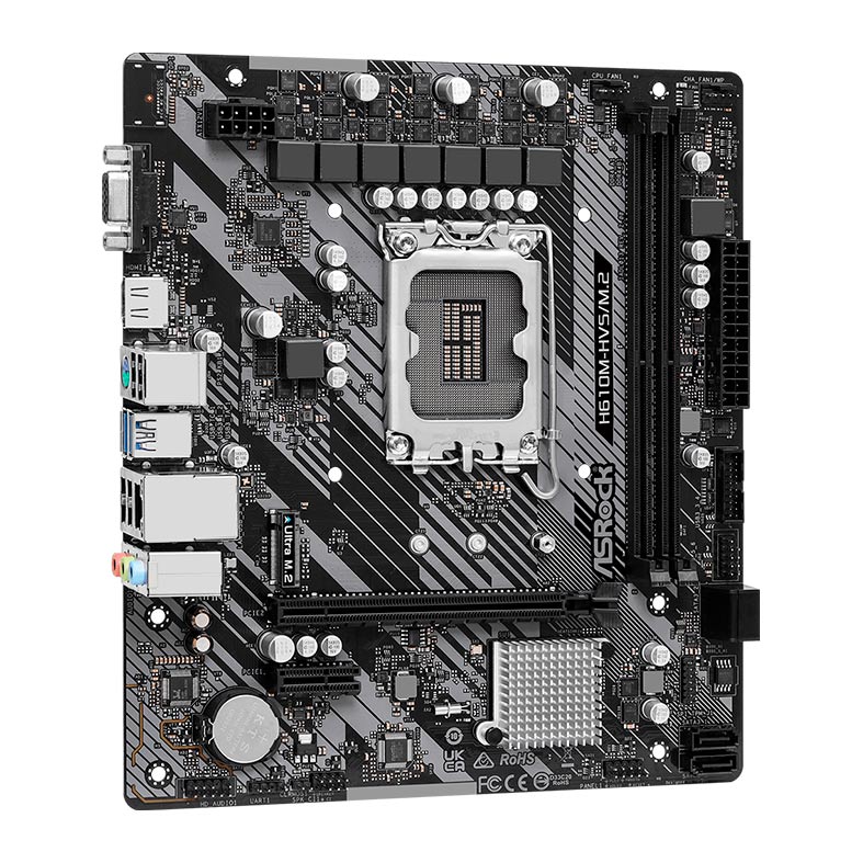 Placa Mae ASRock H610M-HVS/M.2 R2.0, DDR4, Socket LGA1700, M-ATX, Chipset Intel H610, H610M-HVS-M.2-R2 - miniatura 4