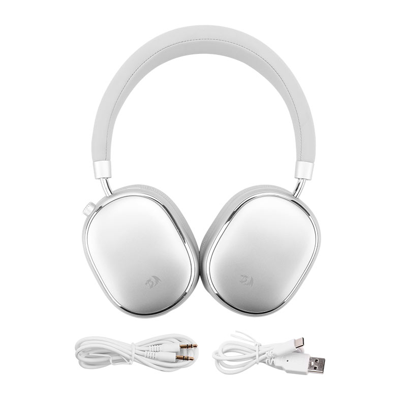 Headset Gamer Redragon Vibecore 700NC ANC, Drivers 40mm, Bluetooh, Branco, H620 - miniatura 7