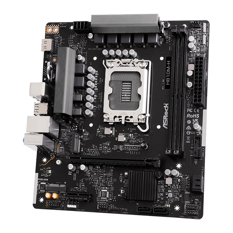 Placa Mae AsRock H810M-H, DDR5, LGA 1851, M-ATX, Chipset Intel H810, H810M-H - miniatura 5
