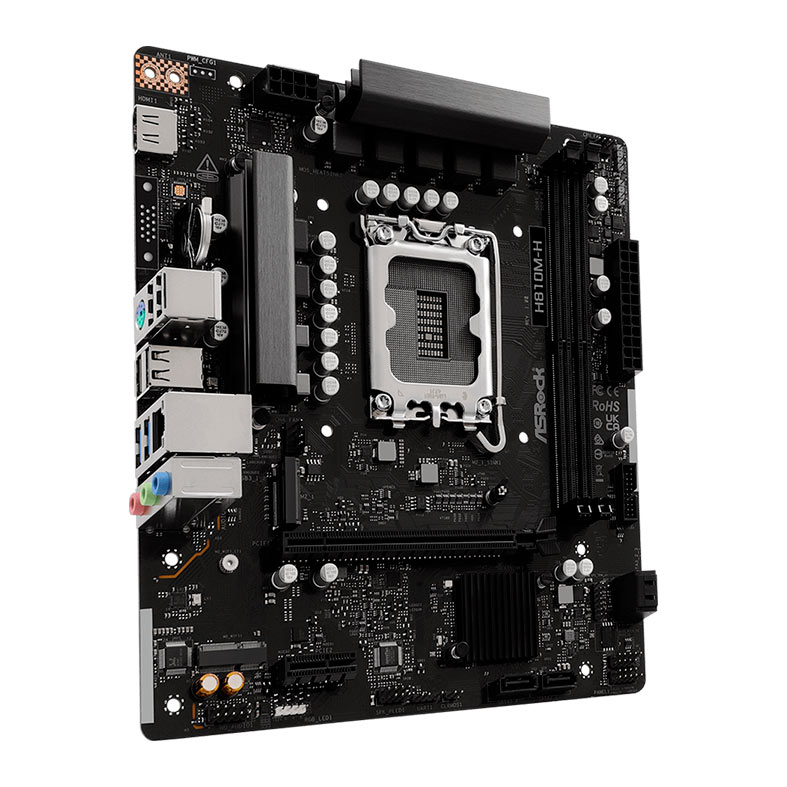 Placa Mae AsRock H810M-H, DDR5, LGA 1851, M-ATX, Chipset Intel H810, H810M-H - miniatura 4