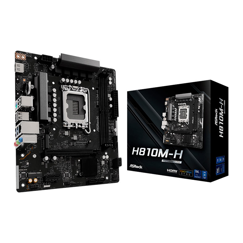 Placa Mae AsRock H810M-H, DDR5, LGA 1851, M-ATX, Chipset Intel H810, H810M-H - miniatura 3