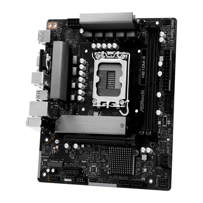 Placa Mae AsRock H810M-X, DDR5, LGA1851, M-ATX, Chipset Intel H810, H810M-X - miniatura 5