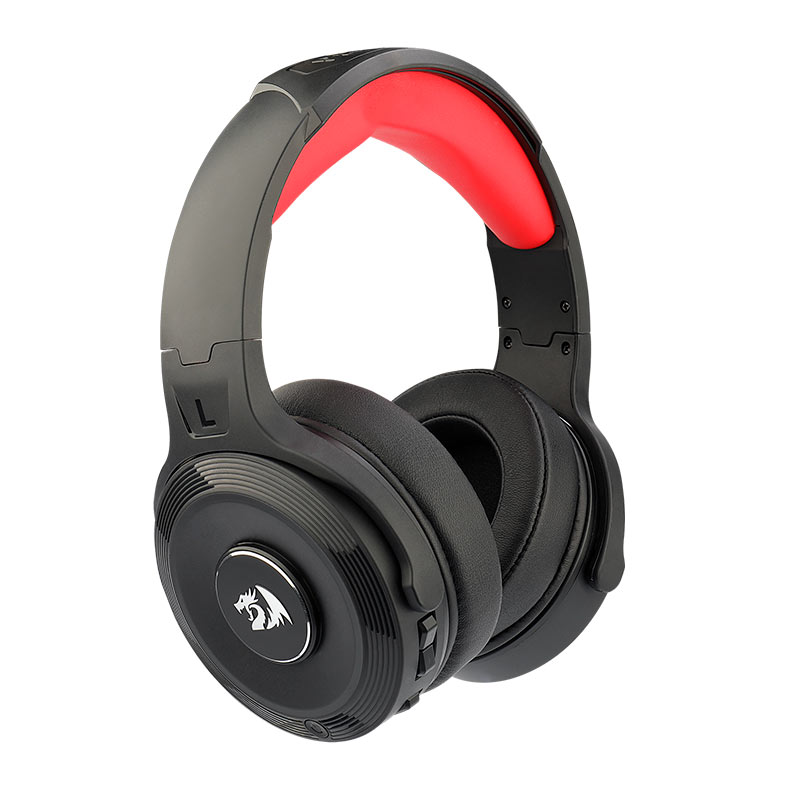 Headset Gamer Redragon Pelops Pro, Drivers 40mm, Wireless, Preto e Vermelho, H818-PRO - miniatura 3