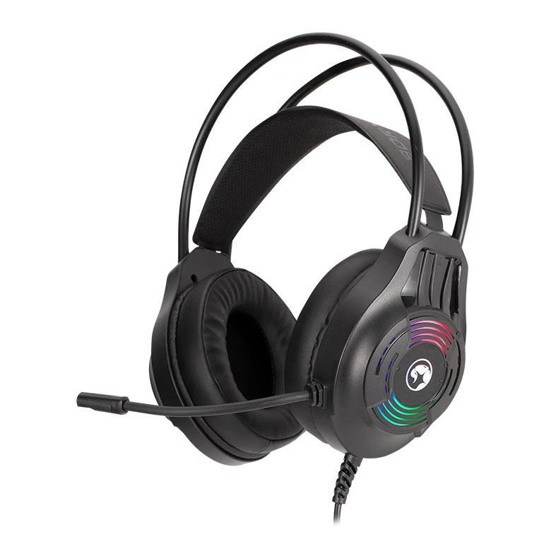 Headset Gamer Marvo H8326, RGB, Drivers 40mm, Preto, H8326 - miniatura 3