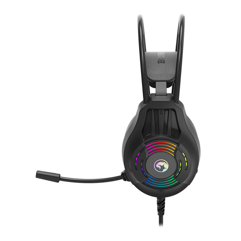 Headset Gamer Marvo H8326, RGB, Drivers 40mm, Preto, H8326 - miniatura 4