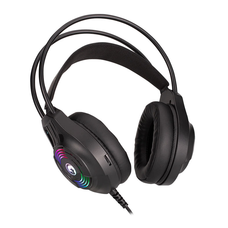 Headset Gamer Marvo H8326, RGB, Drivers 40mm, Preto, H8326 - miniatura 5