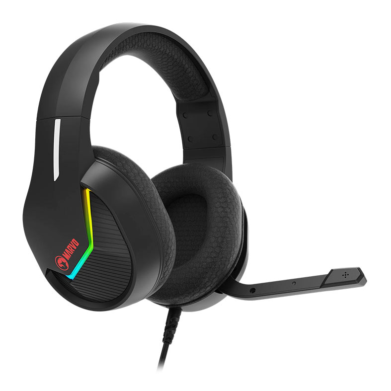 Headset Gamer Marvo H8618, RGB, Drivers 50mm, Preto, H8618-BK - miniatura 3