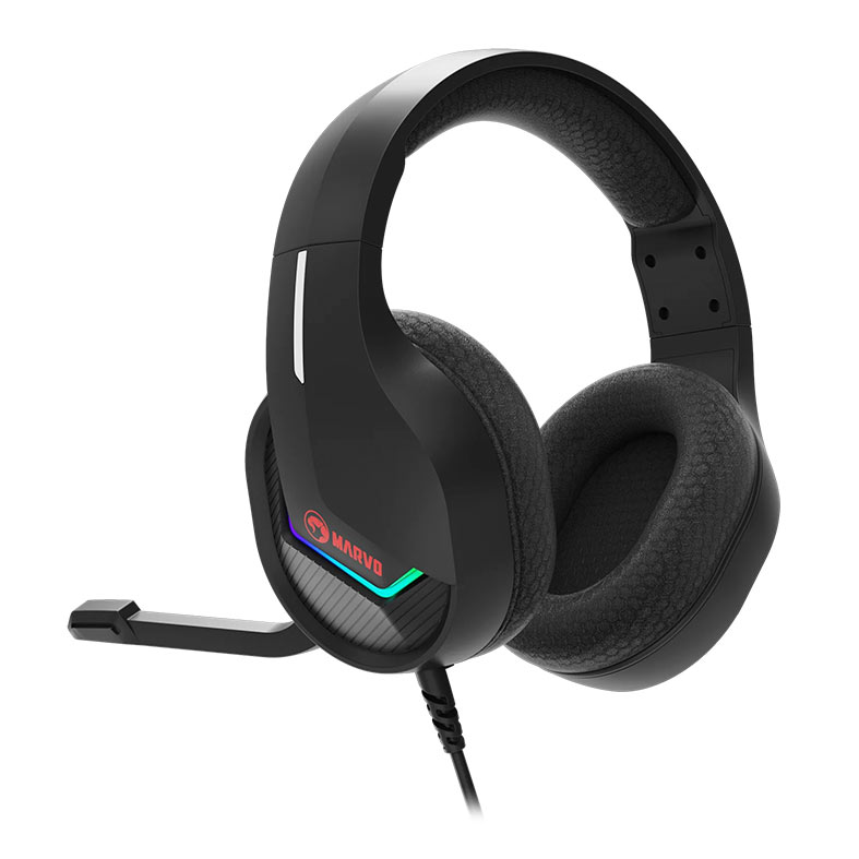 Headset Gamer Marvo H8618, RGB, Drivers 50mm, Preto, H8618-BK - miniatura 4