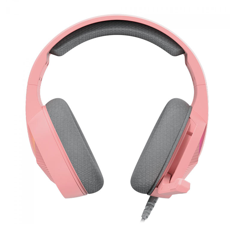 PRE VENDA - Headset Gamer Marvo H8618, RGB, Drivers 50mm, Rosa, H8618-PK - miniatura 7