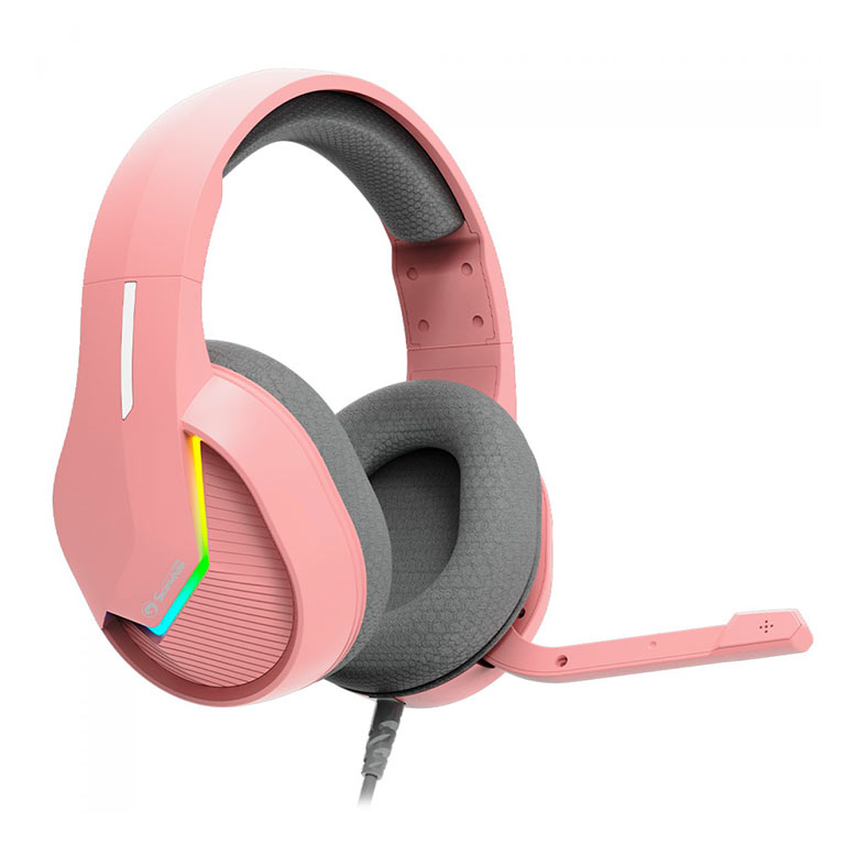 PRE VENDA - Headset Gamer Marvo H8618, RGB, Drivers 50mm, Rosa, H8618-PK - miniatura 3