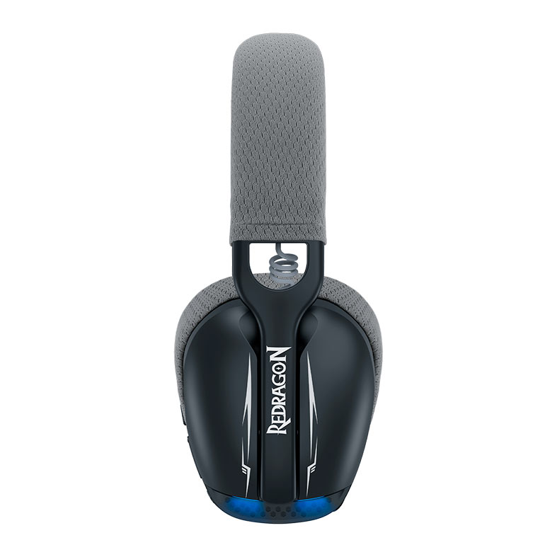 Headset Gamer Redragon Skuld Pro, Led Azul, Bluetooth, Drivers 40mm, Preto, H878BG - miniatura 4