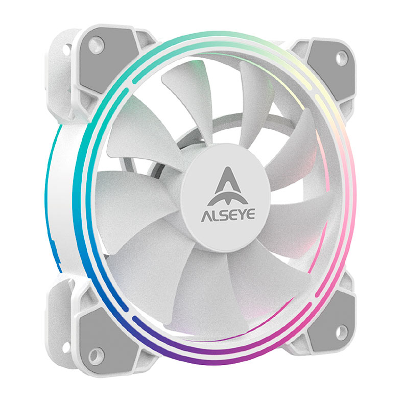 Ventoinha Alseye Halo H4.0, ARGB, 120mm, Branco, HALO-W-ALSEYE - miniatura 4