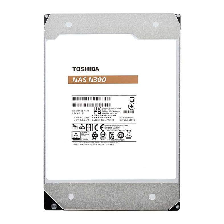 HD Toshiba N300 NAS, 16TB, 3.5, 7200RPM, Sata III 6GB/s, Cache 512MB, HDWG51GXZSTA