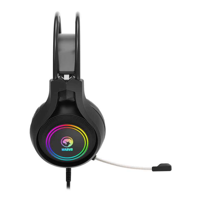 Headset Gamer Marvo HG8921, RGB, Drivers 40mm, Preto, HG8921 - miniatura 4