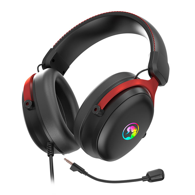 Headset Gamer Marvo Tactic X, RGB, Drivers 53mm, Preto, HG9076 - miniatura 3