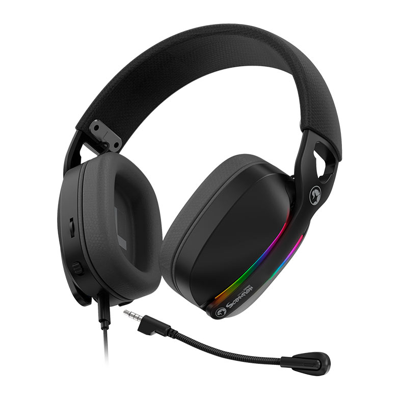 Headset Gamer Marvo Pulz 70S, RGB, 7.1 Surround, Drivers 40mm, Preto, HG9086-BK - miniatura 3