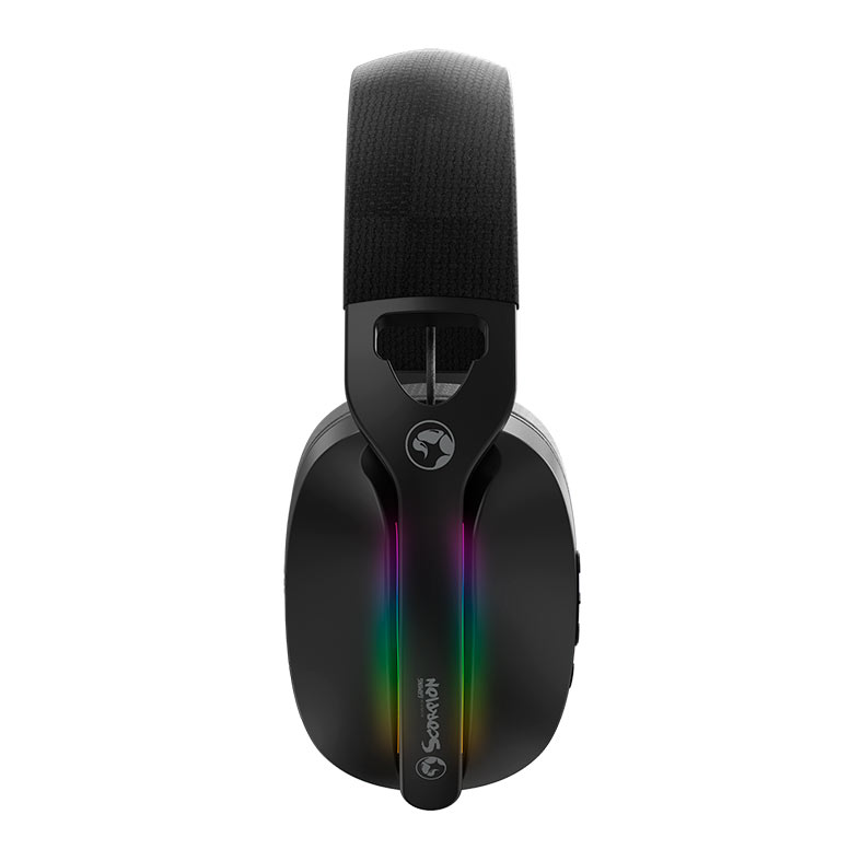 Headset Gamer Marvo Pulz 70W, RGB, Drivers 40mm, Tri-Mode, Preto, HG9086W-BK - miniatura 4