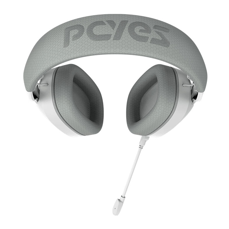 Headset Gamer PCYES Nowy, RGB, Drivers 40mm, Branco, HGNW40WG - miniatura 5