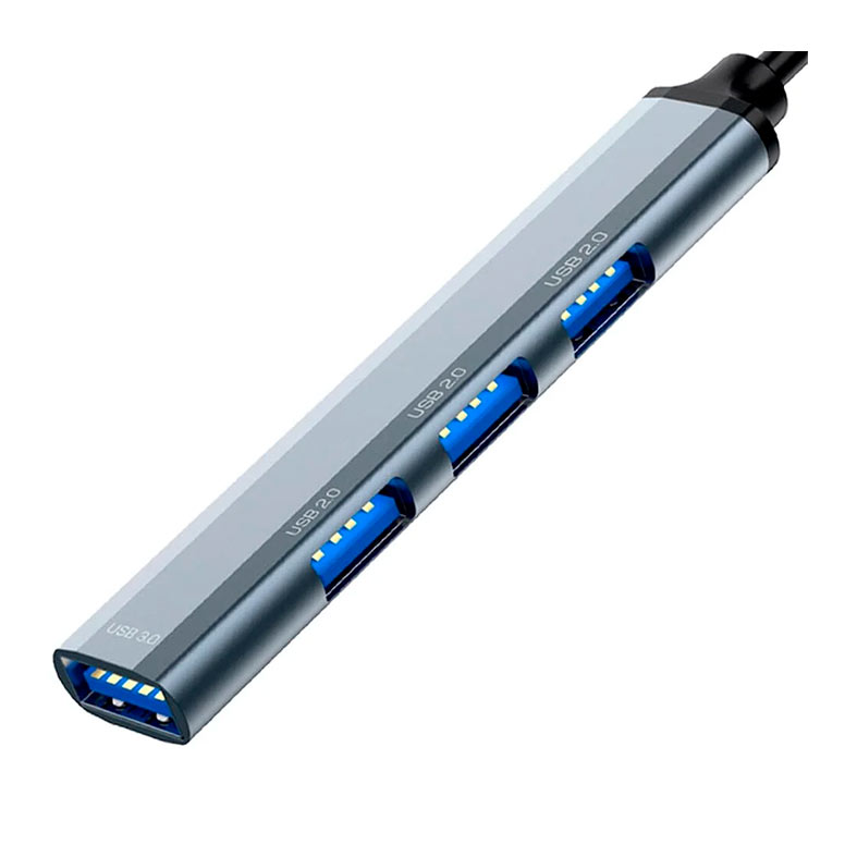 Hub ELG 4 em 1, Entrada Tipo-C, 3 Portas USB-A, 1 Porta Tipo-C, Preto, HUB41A-V2 - miniatura 3