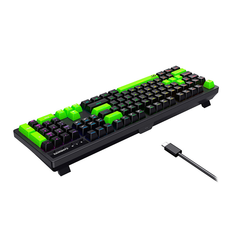 Teclado Mecanico Havit KB893L, RGB, Switch Azul, Preto e Verde, HVKB-KB893L-BN - miniatura 6