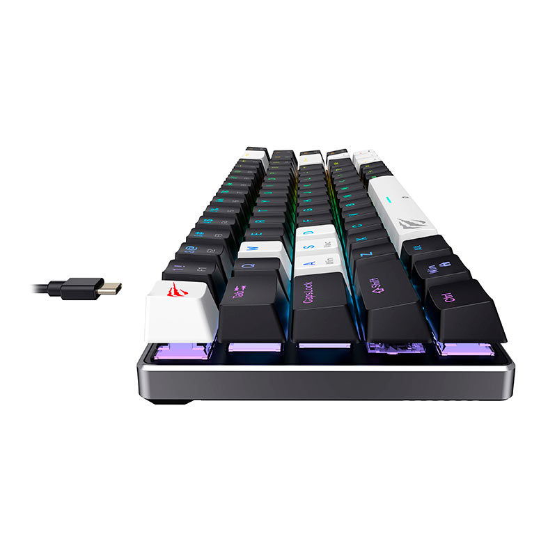 Teclado Mecanico Havit KB906L, 65%, RGB, Switch Magnetico Linear, Preto e Branco, HV-KB906L - miniatura 5