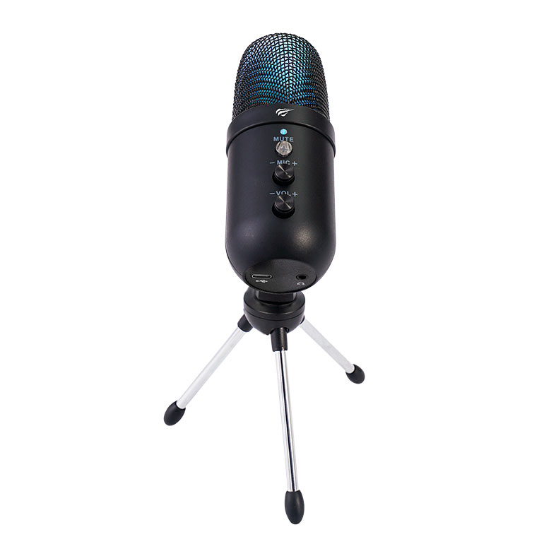 Microfone Havit GK51, RGB, USB, Preto, HVGK-GK51-BK - miniatura 3