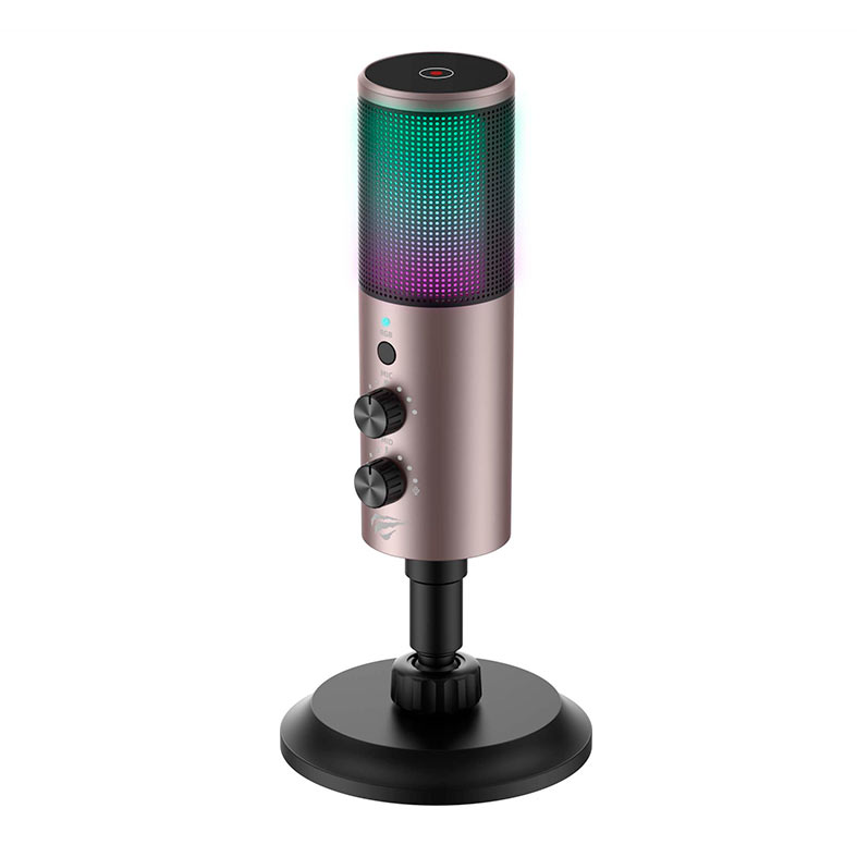 Microfone Havit Gamenote GK61, RGB, USB, Preto, HVGK-GK61-BO - miniatura 5