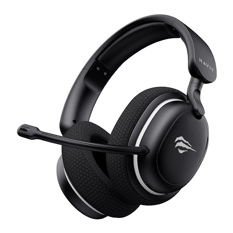 Headset Gamer Havit Fuxi H7SE, Drivers 40mm, Bluetooth, Preto e Branco, HVGMH-FUXI-H7SE-BW - miniatura 3