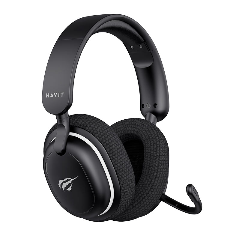 Headset Gamer Havit Fuxi H7SE, Drivers 40mm, Bluetooth, Preto e Branco, HVGMH-FUXI-H7SE-BW - miniatura 5