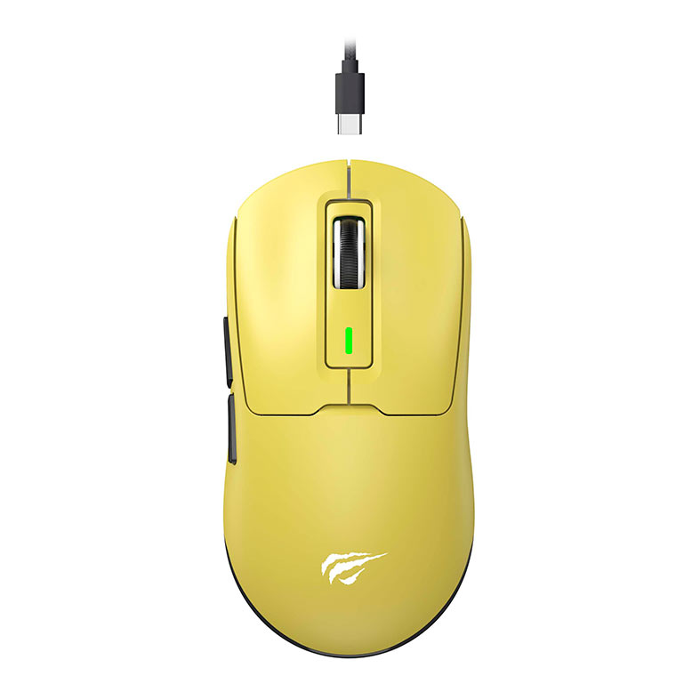 Mouse Gamer Havit MS969SE, 8000DPI, 6 Botoes, Wireless, Amarelo, HVMS-MS969SE-YB - miniatura 3