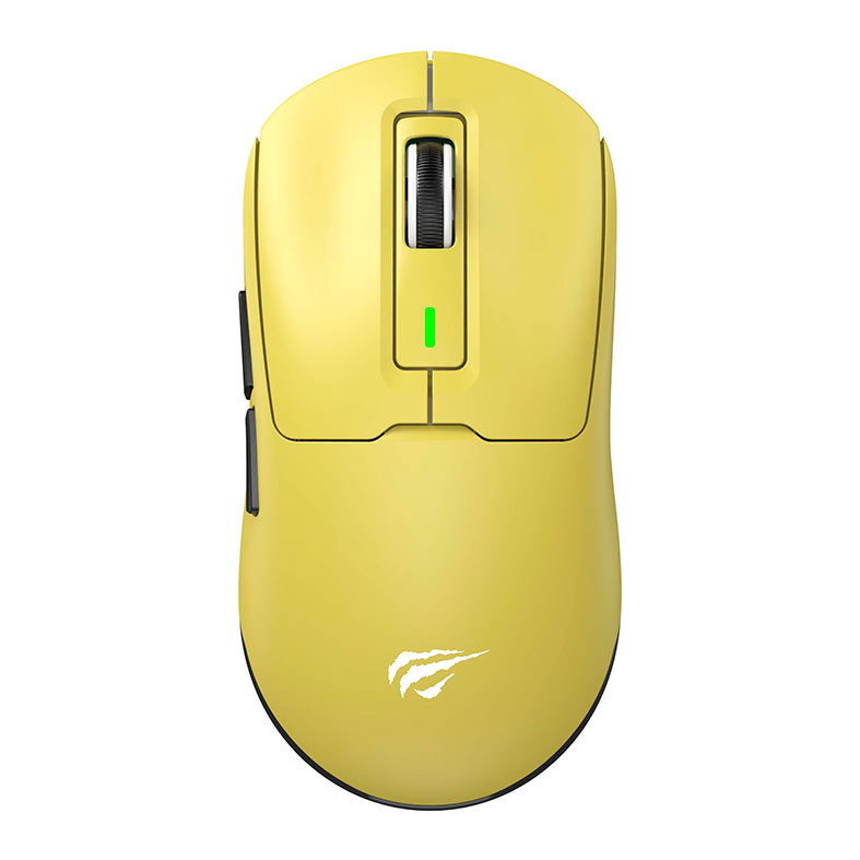Mouse Gamer Havit MS969SE, 8000DPI, 6 Botoes, Wireless, Amarelo, HVMS-MS969SE-YB - imagem 1