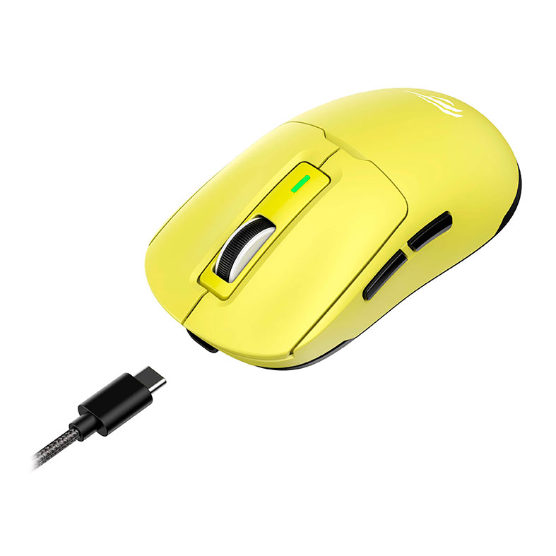 Mouse Gamer Havit MS969SE, 8000DPI, 6 Botoes, Wireless, Amarelo, HVMS-MS969SE-YB - miniatura 4